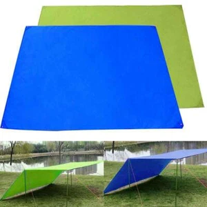 Tent Tarp Awning Sun Shade Rain Shelter Beach Camping Picnic Pad Waterproof Mat - Picture 1 of 15