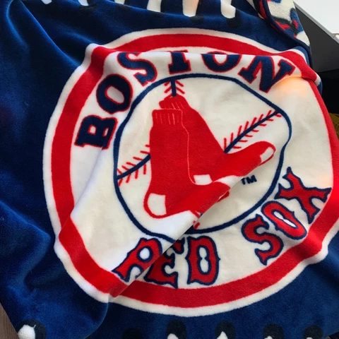 Boston Red Sox Baseball Throw Blanket 60" x 24" Cover