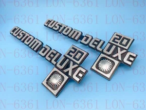 for Chevrolet Custom Deluxe 20 Badge Emblem Insert Set Badge Logo Ornament - Foto 1 di 3