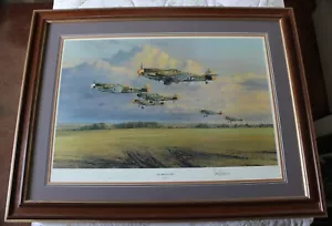"The Abbeville Boys", 1989 Military Art Print by Robert Taylor, W/COA, VG+ - Picture 1 of 6