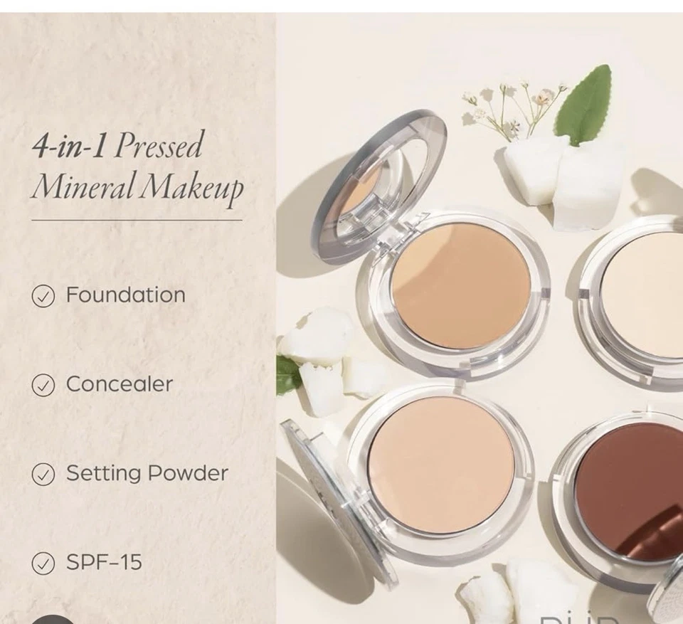$32 MSRP PUR Beauty 4-in-1 Pressed Mineral Makeup Powder Foundation with SPF  - Image 1 of 4
