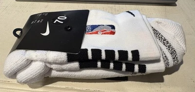 Nike NBA Authentics Dri-Fit Calcetines Hombre Blanco Nuevo con Etiquetas Talla 12-15 XL Foto 1 de 4