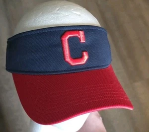 Gorra visera Cleveland Indians con correa trasera azul rojo OC deportes MLB béisbol para hombre - Imagen 1 de 4