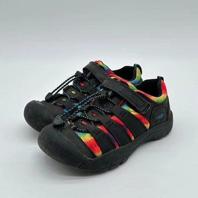 Keen Newport 1025503 Youth Size 3 Big Kid Black Tie Dye Bungee Hiking Shoes - Image 1 of 4