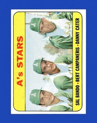 1969 Topps Set-Break #556 A's Stars casi nuevo-como nuevo o mejor *GMCARDS* Foto 1 de 2