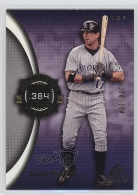 2004 SP Game Used Patch Significant Numbers /384 Todd Helton #85 HOF - Image 1 of 2