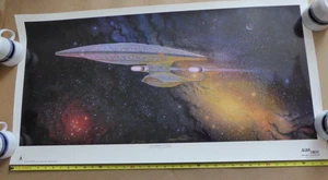 USS Enterprise NCC 1701-D *SIGNIERT* Rick Sternbach Andy Probert #866/1950 COA - Bild 1 von 24