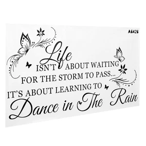 Unique Wall Sticker English Letter With Butterflies Removable Wall Paper Home - Picture 1 of 12
