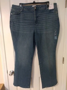 Sonoma Mid Rise Stretch Bootcut Jeans     Size 22W     Med. Blue   New  (CT004K) - Picture 1 of 8