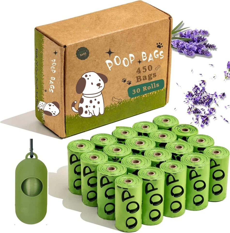 Pets N Bags Dog Poop Bags, Dog Waste Bags, Biodegradable Unscented Refill Rolls - Image 1 of 4