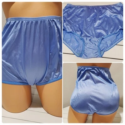 Panty Vanity Fair Granny Brillante Nylon Corte Completo Ravissant 12/5XL Inkwave Azul Foto 1 de 4