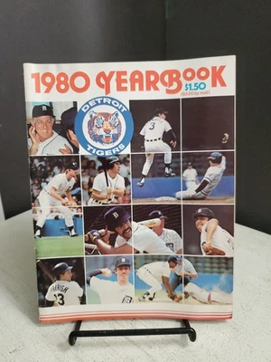 DETROIT TIGERS 1980 BASEBALL TEAM YEARBOOK TRAMMELL WHITAKER MORRIS GIBSON - Image 1 of 4