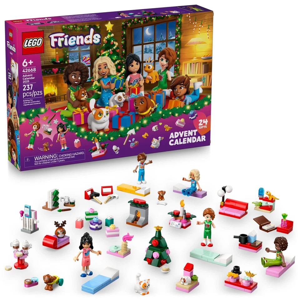 LEGO Friends Advent Calendar 2025 (42668) Holiday Countdown Toy for Kids 6+ - Image 1 of 4
