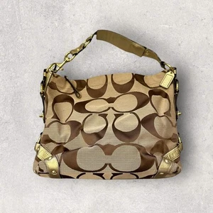 Authentic Vintage Coach Carly Signature Shoulder Bag - Picture 1 of 7
