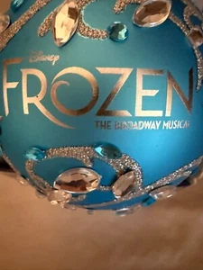 Disney Frozen The Broadway Musical Glass Ball Ornament - Picture 1 of 8