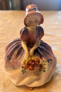 Royal Doulton Porzellan Figur Mädchen Monica #HN1467 lila Kleid mit Blumen - Bild 1 von 9