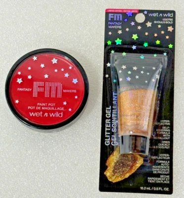 Maceta de pintura dorada y roja Ghoul’s de gel brillante de Wet n Wild maquillaje de fantasía Halloween Foto 1 de 4