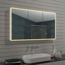 Design Aluminium LED Beleuchtung Wand Hänge spiegel schrank dimmbar Sensor 120cm