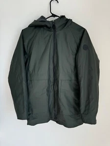 Zara Outerwear Green Zip Up Winter Jacket Kids Boys Sz 13-14 Years Coat - Picture 1 of 11