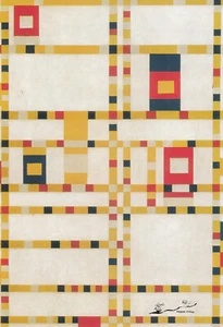 Kunst - Doppelkarte | Piet Mondrian - Broadway Boogie-Woogie - Picture 1 of 1
