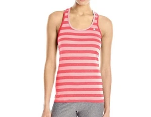 Champion Women's Vapor Tank Top Pin Dot Stripe Neon Flare W0778 Size Large - Picture 1 of 4