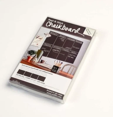 Paneles de pizarra 4 paredes gris pizarra tablero negro tiza pared mural calcomanía Foto 1 de 4