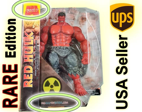 NISB RARE 2008 Marvel Select RED HULK Special Collector Edition BigBadToyStore Cover