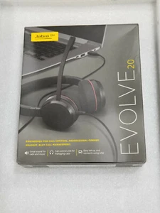 Jabra Evolve 20 Professional Corded Headset Easy Call Management 100-55900000-02 - Imagen 1 de 6