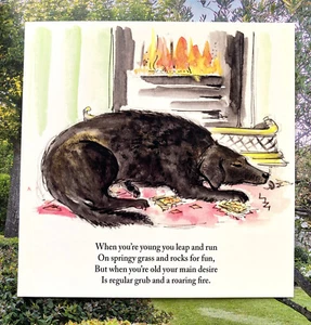 DOG LOVER CARD; BIRTHDAY;ART AND POEM;UK MADE; GRANDAD;DAD;BLANK;AGE;LOVED PET - Picture 1 of 8
