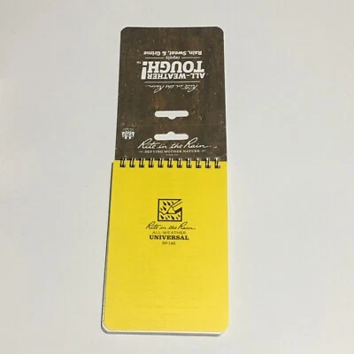 Rite In The Rain 146 Top Spiral Yellow 4 X 6" All Weather Note Book - Image 1 of 2
