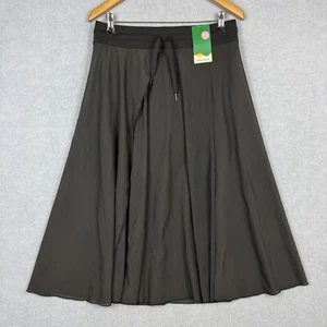 Halara Skirt Womens Large Black Wrap Shorts Lined Stretch Pleated NEW - Picture 1 of 7