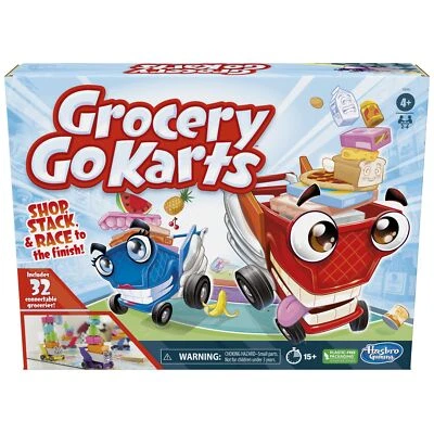 Grocery Go Karts Board Game Build Stack Fun Family Race for Kids Ages 4 Up - Image 1 of 4