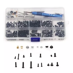 Screw Kit Bolt Box Kit Set for Wltoys 1/14 1/12 144001-011, 124016-019 - Foto 1 di 5