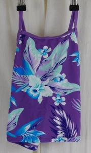 Kanu Surf Girls' Melanie Beach Sport 2-pc UPF 50+ Banded Tankini Purple Size 4 - Picture 1 of 3