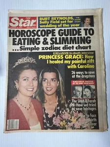The STAR Tabloid Giornale 22 Gennaio 1980 Principessa Grace Caroline Copertina - Foto 1 di 1