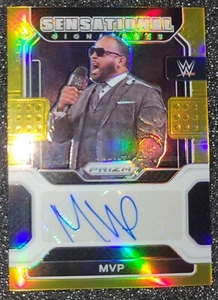 2022 Panini Prizm WWE MVP Gold Auto Sensational Signatures #04/10 AEW - Picture 1 of 3
