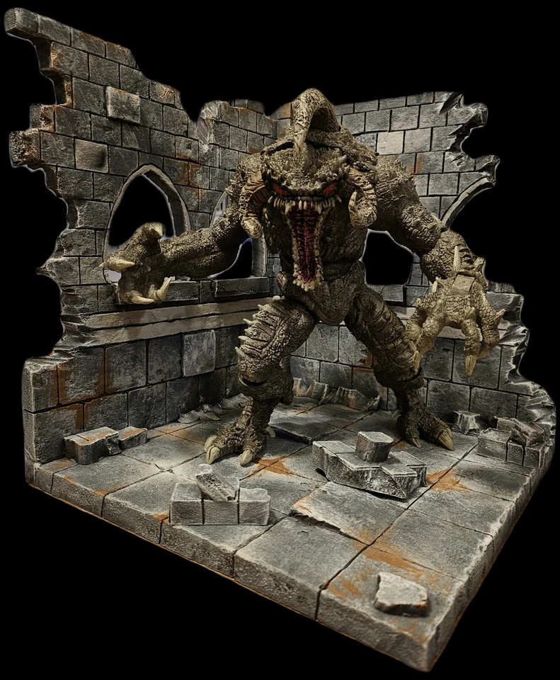 Diorama Personalizado Castillo Ruinas Marvel Legends TMNT DC Neca Mezco 6" 7" figuras 1/12 Foto 1 de 4