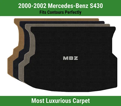 Alfombra de maletero Lloyd Luxe para Mercedes-Benz S430 2000-2002 con logotipo de apliques MBZ Foto 1 de 4