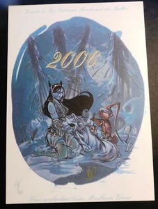 Ex-libris LUUNA pour les voeux 2006 de la librairie Boulevard des Bulles - A4  - Picture 1 of 1