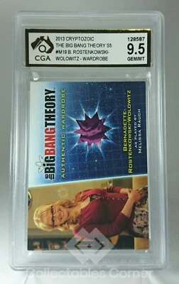 2013 Big Bang Theory S5 Melissa Rauch As Bernadette Wardrobe Card Graded 9.5 - Image 1 of 3