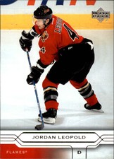 2004-05 Upper Deck Calgary Flames Hockey Card #28 Jordan Leopold