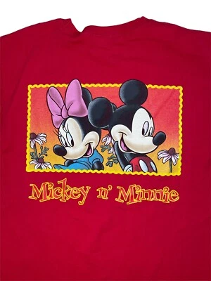 Camiseta De Colección Mickey & Minnie Mouse Talla Grande Roja Mickey Unlimited Disney Foto 1 de 4