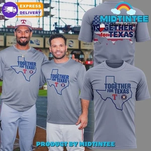 Rangers and Astros are wearing “Together for Texas” shirts - Picture 1 of 2