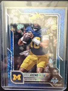2025 Bowman Chrome U - Mikey Keene Blue Mini Diamond /150 #184 Michigan - Bild 1 von 1