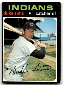 1971 Topps #172 Duke Sims Cleveland Indians EX-EXMINT SET BREAK! - Picture 1 of 2
