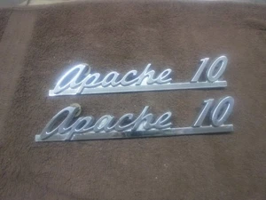 1960,61 Chevrolet  Accessory Apache 10 Hood Emblems Used OEM Part # 3781526 - Bild 1 von 10