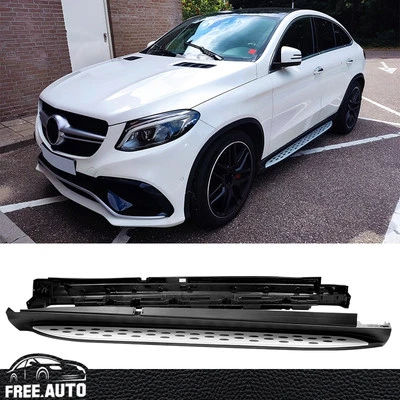 Barras de apoio laterais estribos compatíveis com 16-19 Benz C292 GLE-Class cupê em par 2 peças - Imagem 1 de 4