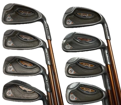 Juego de varillas de grafito flexibles regulares PING G10 Iron 3-PW Black Dot TFC 129 DIESTRO Foto 1 de 4