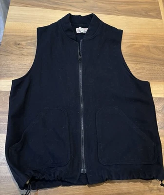 Vintage, Filson 100% Virgin Wool, Men's Vest, Medium Black - Image 1 of 4