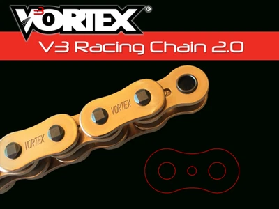 Honda CBR600 F2 F3 F4 1991-2000 Vortex SX3 520 conversión X-Ring cadena oro 120 Foto 1 de 4